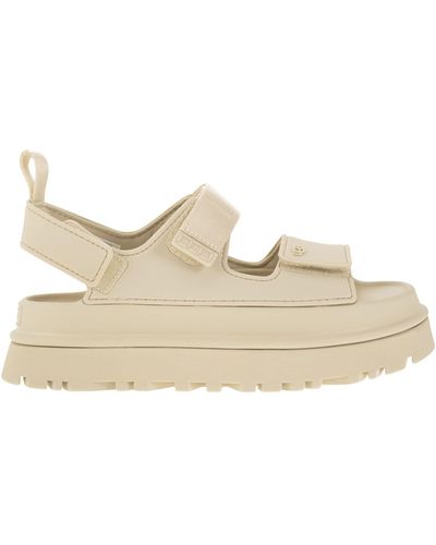 UGG Goldenglow Verstellbare Keilsandalen - Natur