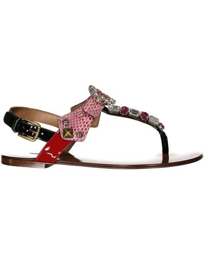 Dolce & Gabbana Shoes > sandals > flat sandals - Marron