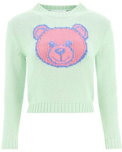 Moschino Teddybär-Pullover - Grün