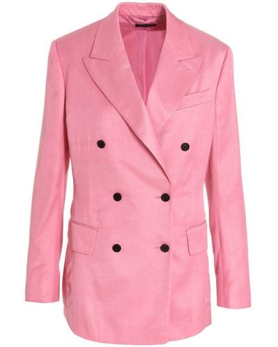 Tom Ford Double Breasted Blazer - Roze