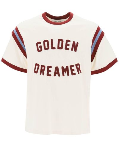 Golden Goose Golden Gans 'ines' T -shirt -kleid - Roze