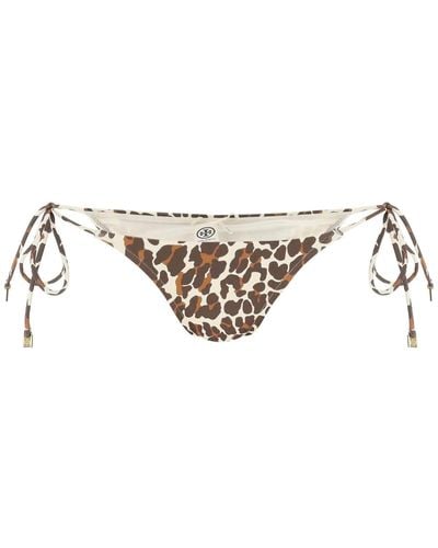 Tory Burch Bas de bikini imprimé léopard - Multicolore