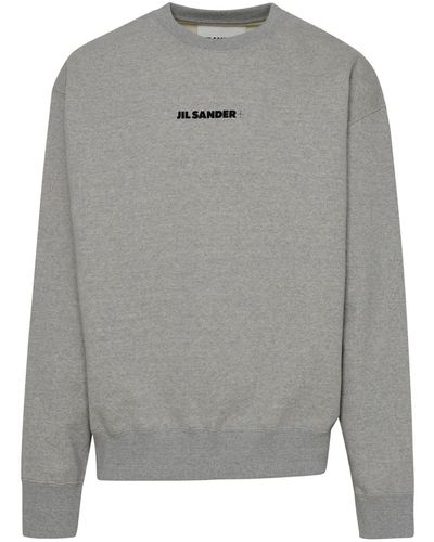 Jil Sander Cotton Sweatshirt - Gray