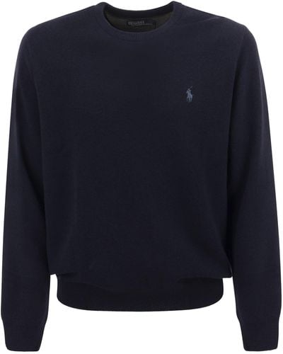Polo Ralph Lauren Crew Neck Wool Sweater - Blauw