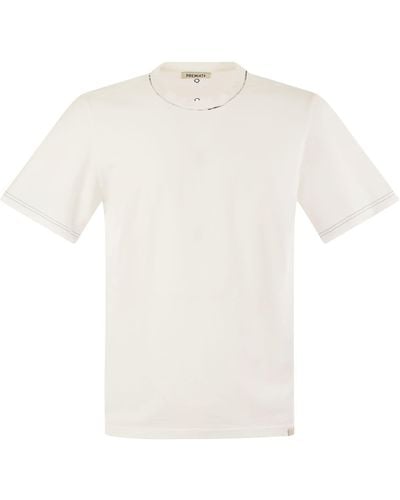 Premiata Short Sleeved Cotton T Shirt - White