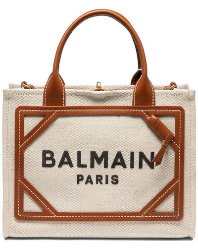 Balmain "Open" Tote Bag - Natural