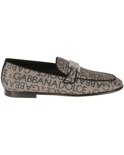 Dolce & Gabbana Jaquard Loafers - Noir