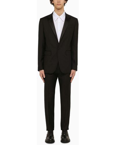 DSquared² Single Breasted Wool Suit - Black