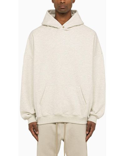 Fear Of God Eternal Oatmeal Hoodie With Print - Natural
