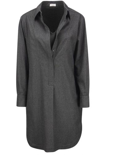 Brunello Cucinelli Kleid aus Wolle - Grau