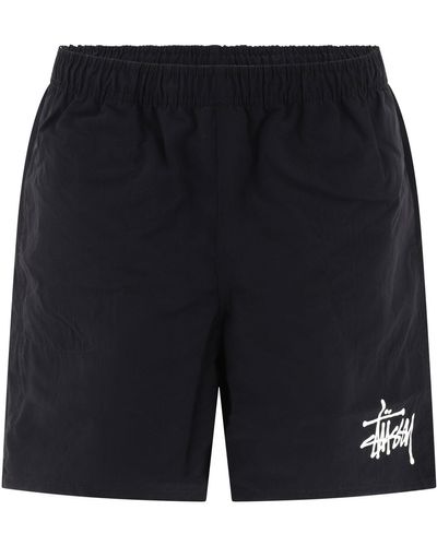 Stussy "agua" pantalones cortos de natación - Negro