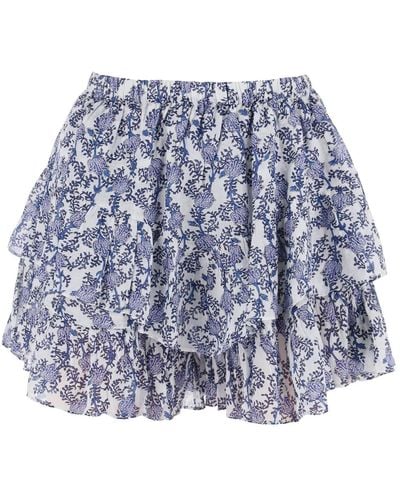 Isabel Marant 'Jocadia' abgestufte Shorts - Blau