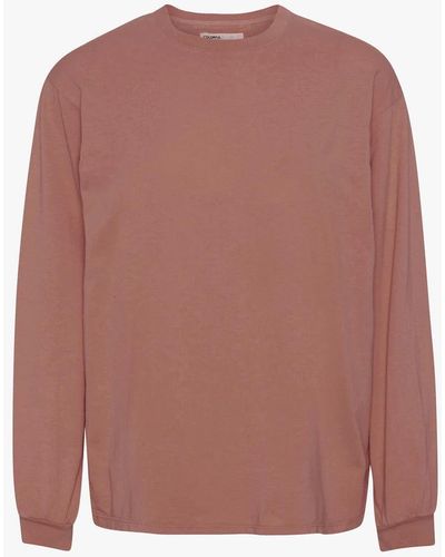 COLORFUL STANDARD Oversized Organic Ls T Shirt - Pink