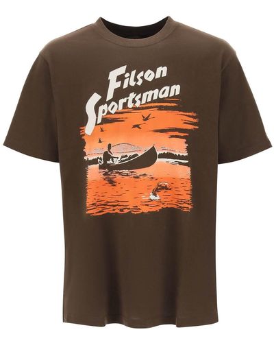Filson Pioneer Grafik T -Shirt - Orange