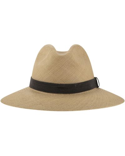 Brunello Cucinelli Prew Hat avec un groupe précieux - Neutre
