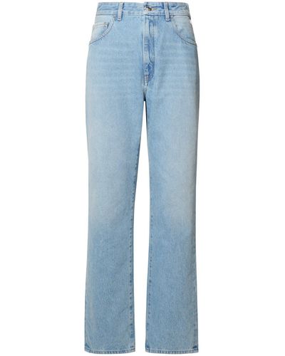 Gcds Jeans en coton bleu clair