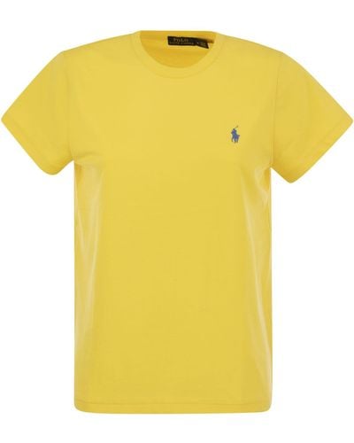 Polo Ralph Lauren Crewneck Cotton T-shirt - Jaune
