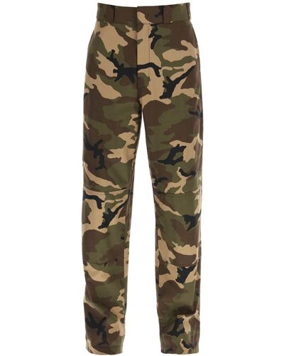 Palm Angels Camouflage Workpants - Groen