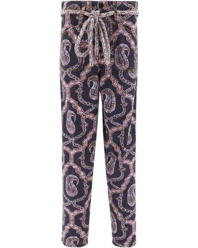 Etro Paisley Gutted Jeans - Blauw