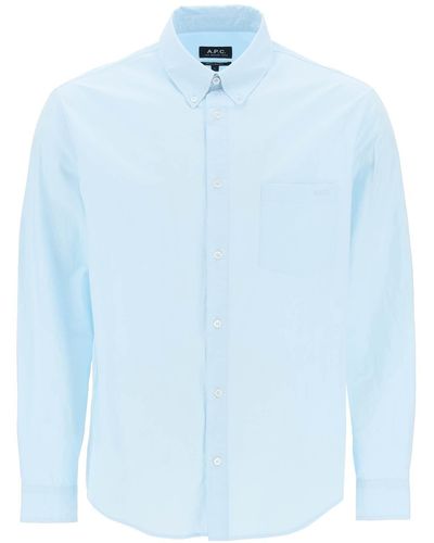 A.P.C. Camisa de Edouard Button Down - Azul