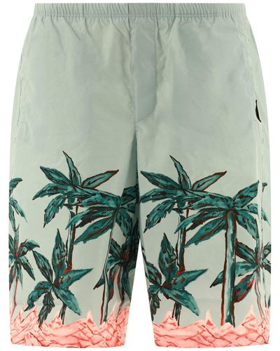 Palm Angels Palms Row Swim Shorts - Verde