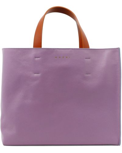 Marni Museo Soft Ost/West Handtasche - Lila