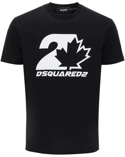 DSquared² Cool Fit Printed T-Shirt - Black