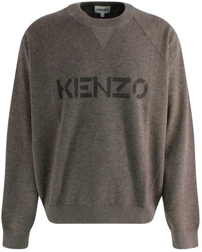 KENZO Logo Pullover - Grau