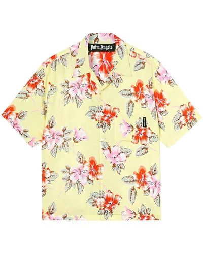 Palm Angels Camisa impresa de - Metálico