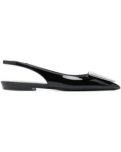 Saint Laurent Shoes > flats > ballerinas - Noir