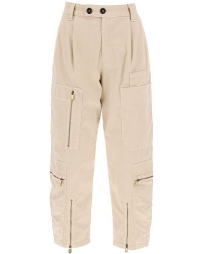 Pinko Pantalon cargo Matese - Neutre