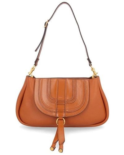 Chloé Mini sac Saddle Marcie de Chloé - Marron