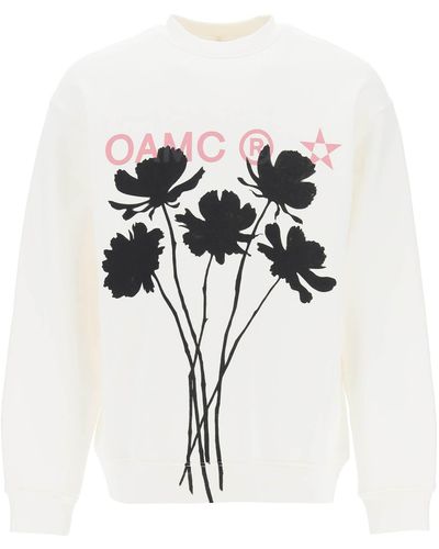 OAMC Whiff Sweatshirt Met Grafische Print - Zwart