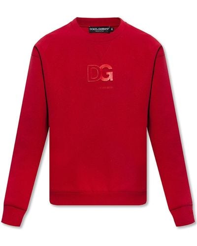 Dolce & Gabbana Sudadera logo de - Rojo