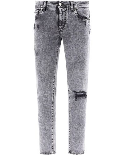 Dolce & Gabbana Stonewashed Jeans - Grau