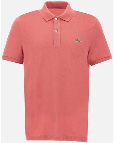 Lacoste Coral Cotton Piquet Polo Shirt - Roze