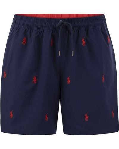 Polo Ralph Lauren Classic Traveller Beach Boxer - Blau