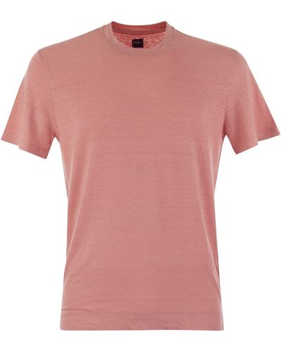 Fedeli Camiseta flexible de lino - Rosa