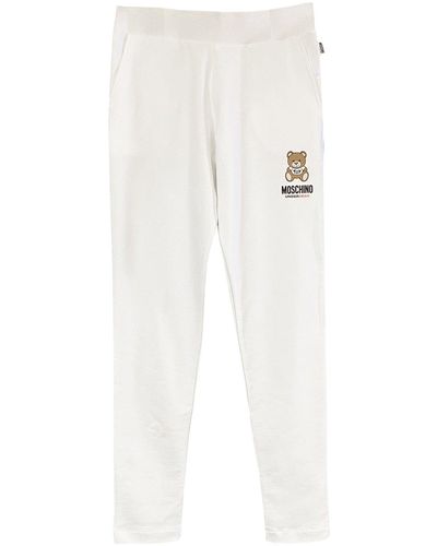 Moschino Sous-vêtements Moschino sous-vêtements sous un pantalon de jogging d'ours - Blanc