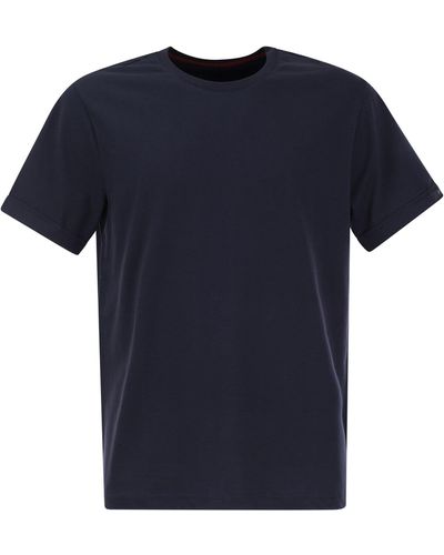 Fay Camiseta de algodón - Azul