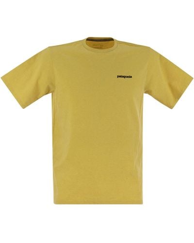 Patagonia Patagonië Gerecycled Katoenen T -shirt - Geel