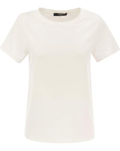 Weekend by Maxmara Multif Jersey T Shirt - Blanco