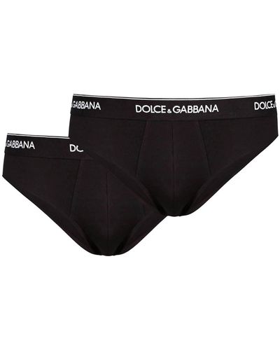 Dolce & Gabbana Unterwäsche Slips Bi Pack - Zwart