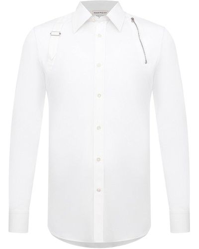 Alexander McQueen Baumwollhemd - Weiß