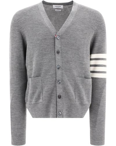 Thom Browne 4 Bar Strickjacke - Grijs