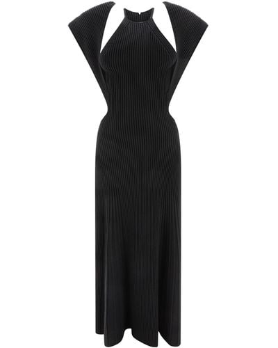 Chloé Chloé Mouwloze Maxi -jurk Met Uitgesneden Details - Zwart