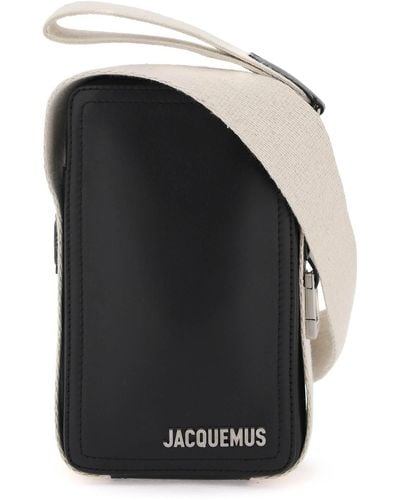 Jacquemus Le Cuerda Verticale Crossbody Tas - Zwart