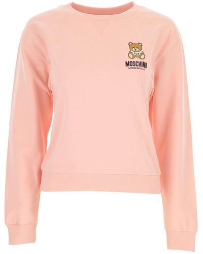 Moschino Moschino Unterwäsche Logo Sweartshirt - Pink