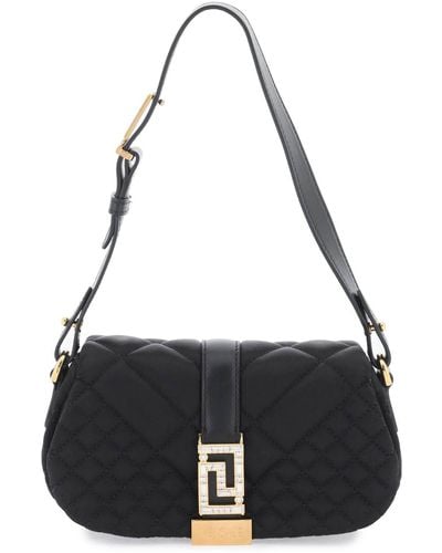 Versace Greca Diosa Satin Mini Bag - Negro