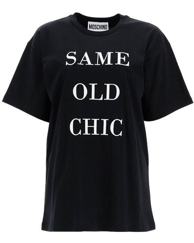 Moschino "Oversized T Shirt With Same Old - Black